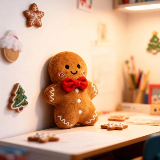Décoration de Noël en forme de bonhomme en pain d'épices, 20 cm