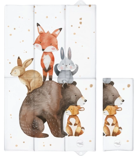 Matelas à langer de voyage Ceba Baby Basic Forest Friends 80 × 50 cm
