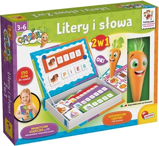 Lisciani Carotina lettres et mots 2 en 1