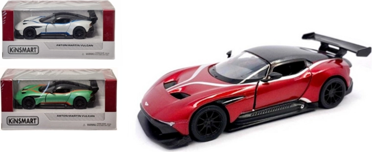 Kinsmart Aston Martin Vulcan 1:38 – modèle de voiture en métal avec propulsion pull-back