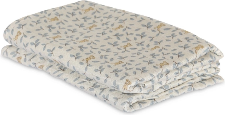 NUUROO langes en mousseline de bambou josefine bunny leaf - 2 pcs
