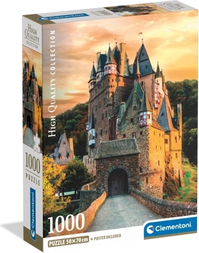 Puzzle CLEMENTONI Heure dorée au château d’Eltz 1000 pièces
