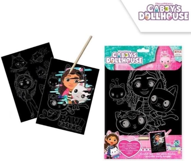 Kit créatif de grattage La Maison magique de Gabby