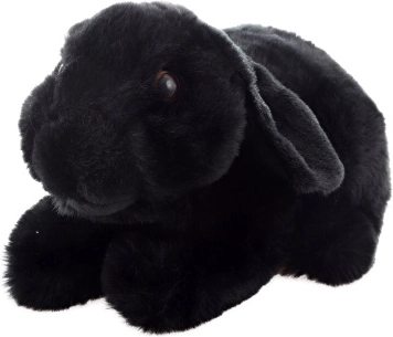 Lapin en peluche noir ECO-FRIENDLY