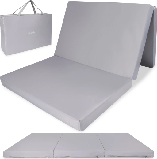 Matelas de voyage pliable SOVO gris - 1 pièce