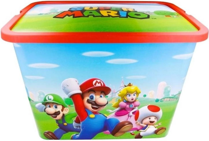 Boîte de rangement avec couvercle Super Mario 23 l