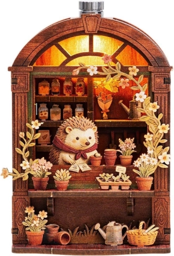 2Kids Toys puzzle 3D en bois Magnet Fleuristerie du hérisson
