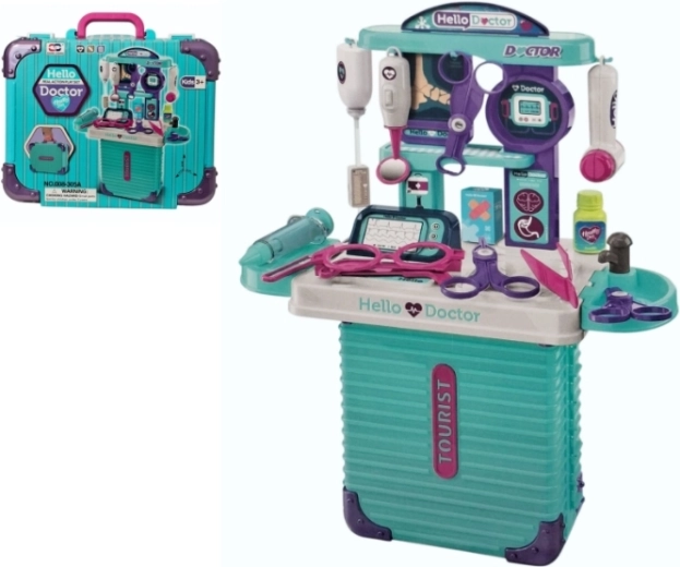 Trousse de médecin pour enfants dans une valise