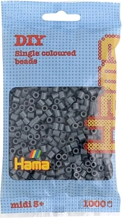 Perles à repasser Hama Midi 1000 pcs gris foncé