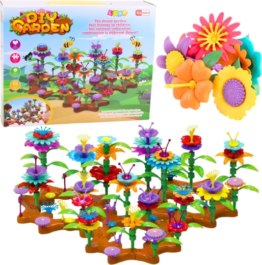 Jeu de construction Fleurs Jardin créatif 148 pcs