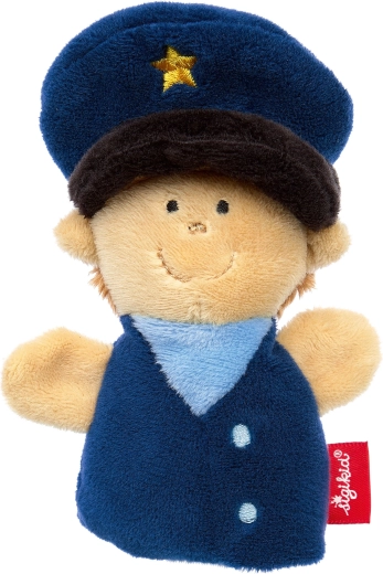 Sigikid marionnette à doigt en peluche – Policier