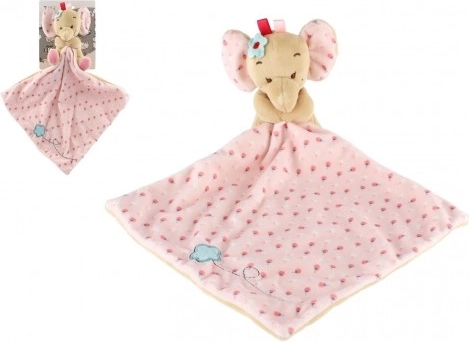 Peluche éléphant rose 25x25 cm – Rose