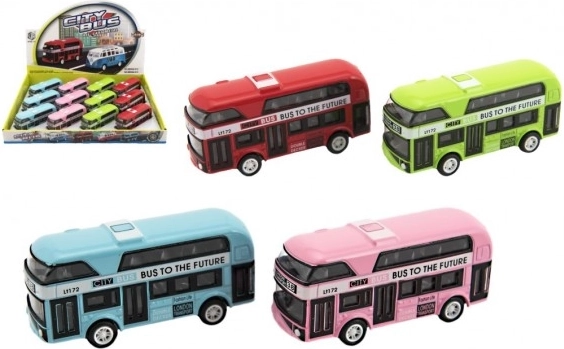 Autobus à impériale en métal à rétrofriction