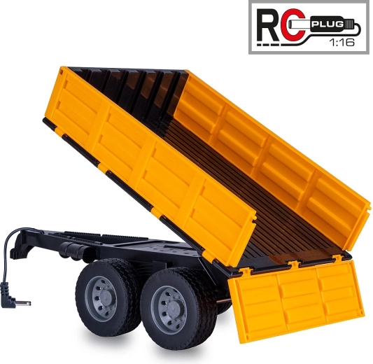 Remorque basculante pour tracteur RC JAMARA 1:16 jaune