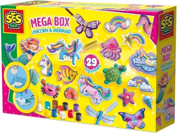 Coffret SES de moulage et de peinture : licorne et sirène