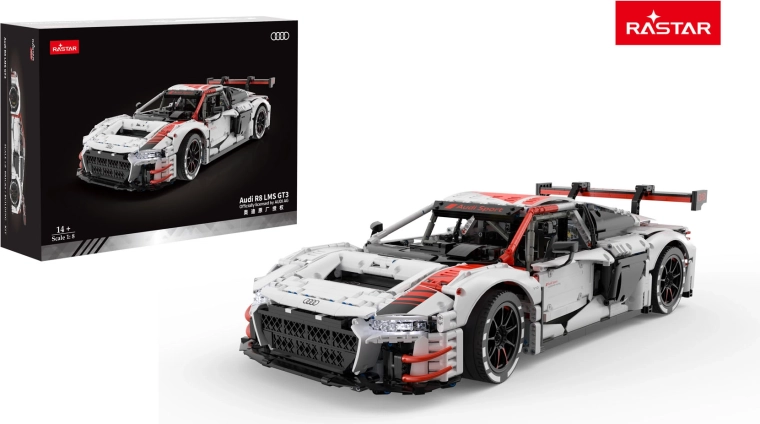 Maquette à construire RASTAR Audi R8 LMS GT3 1:8 blanche
