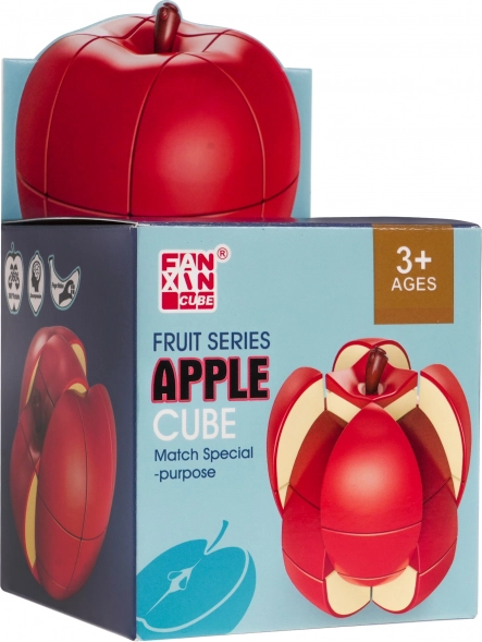 Cube casse-tête logique en forme de pomme pour enfants et adultes