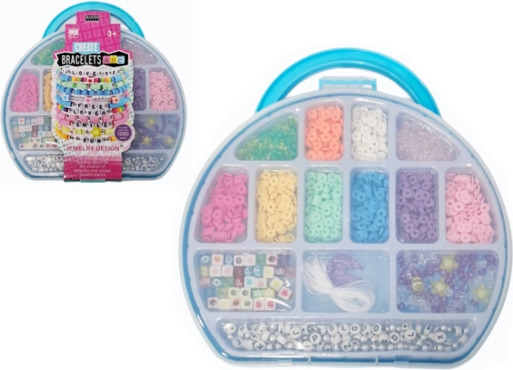 Coffret de perles avec accessoires pour fabriquer des bijoux