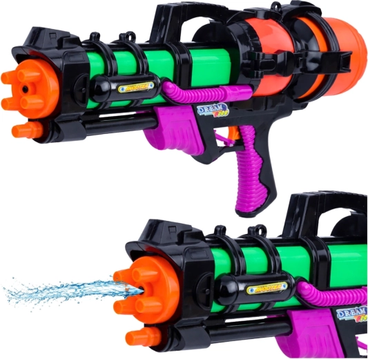 Grand pistolet à eau 60 cm avec réservoir 1,25 l et portée de 6 m