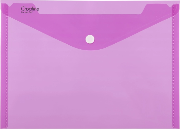 Pochette à pression A4 OPALINE rose