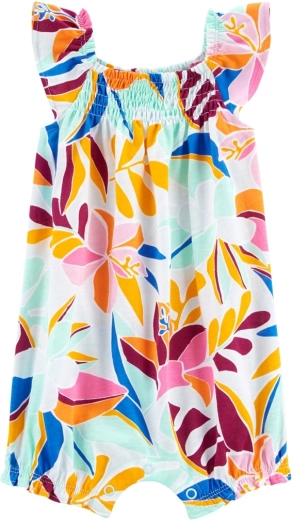 Barboteuse d’été Carter’s multi floral pour fille (nouveau-né)