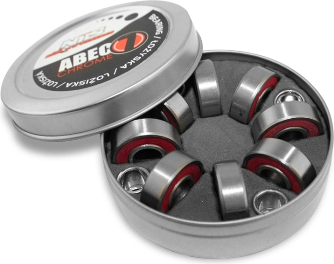 Roulements ABEC 7 RS Chrome NILS Extreme (8 pcs)