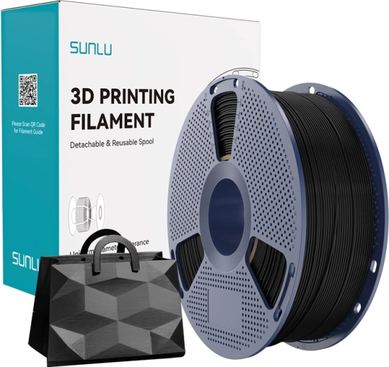Filament Sunlu TPU Silk noir 1,75 mm 1 kg