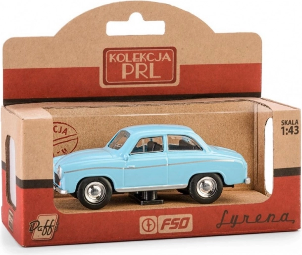 Modèle roulant PRL Syrena 104 – bleu 1:43 die-cast