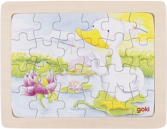Goki puzzle en bois mouton 24 pièces