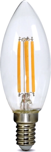 Ampoule LED rétro Solight en forme de bougie E14 4 W 3000 K 440 lm