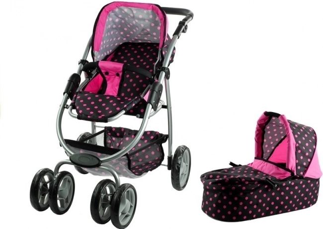 Poussette pour poupées Alice 2-en-1 avec nacelle et siège sport