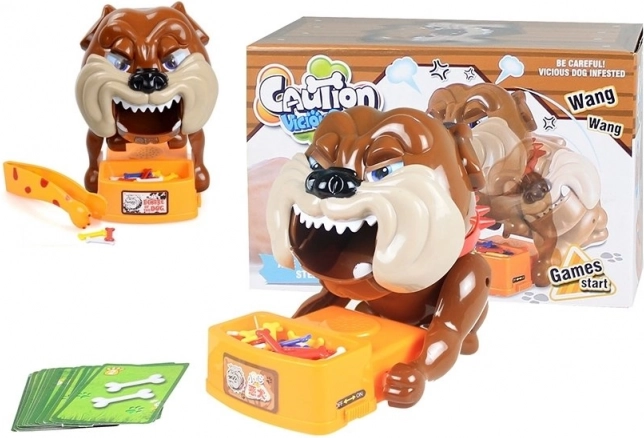 Jeu d’arcade Bad Dog Bulldog marron à piles