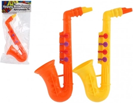 Saxophone en plastique pour enfants 24 cm – 2 couleurs