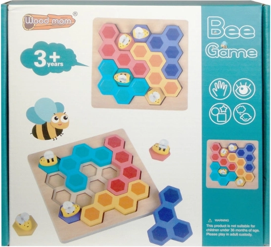 Jeu éducatif en bois Abeilles et rayons