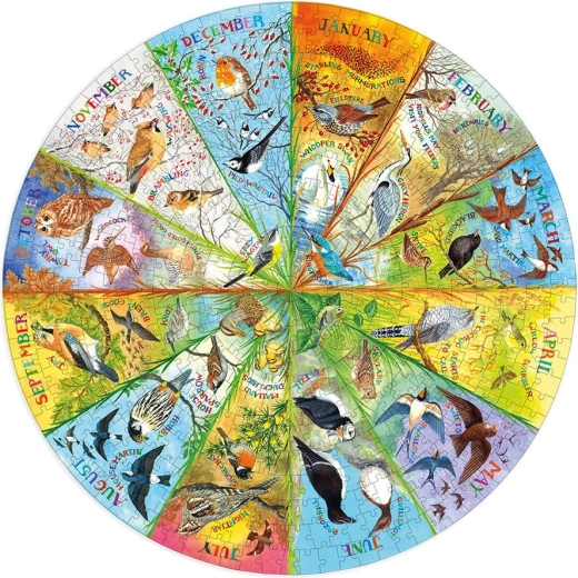 Puzzle rond Gibsons RSPB : Oiseaux de l’année (500 pièces)