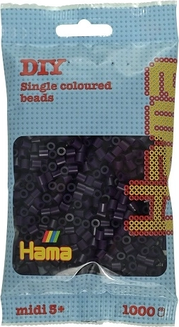 Perles à repasser Hama midi noires 1000 pcs