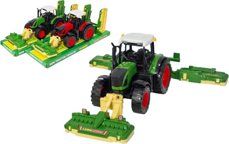 Tracteur avec tondeuse