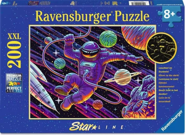 Puzzle phosphorescent Ravensburger Voyage dans l’espace XXL 200 pièces