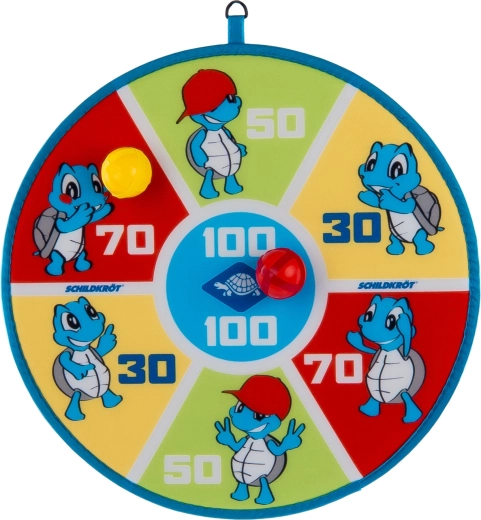 Cible réversible Schildkröt à scratch avec 6 balles