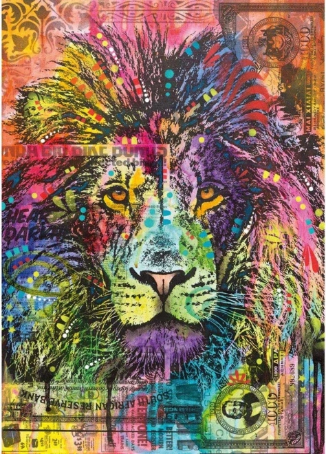 Puzzle 2000 pièces Cœur de lion