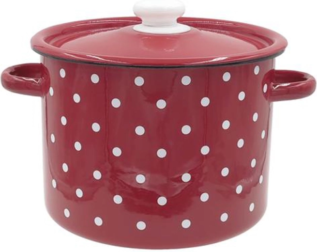 Casserole émaillée avec couvercle 3 l Pois