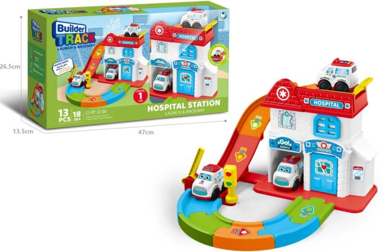 Kid Cars hôpital avec véhicules de secours pour les tout-petits