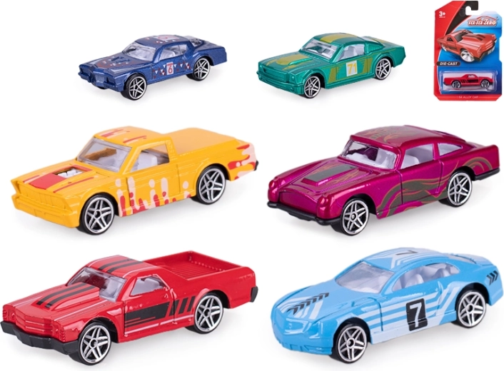 Petite voiture de course en métal 8 cm à roue libre