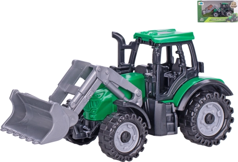 Tracteur chargeur 11 cm à roue libre – jouet pour enfants