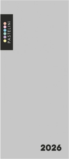 Agenda mensuelle PVC 2026 Gris