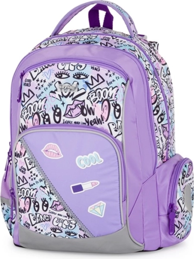Sac à dos scolaire Oxy Go Funny Girl violet 22 l