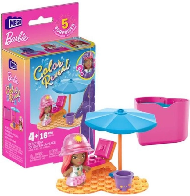 Mega Construx Barbie Color Reveal micro-poupée