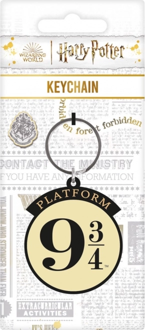 Porte-clés en caoutchouc HARRY POTTER quai 9 3/4