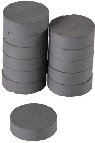 Aimants 16 mm noirs, lot de 12 pcs