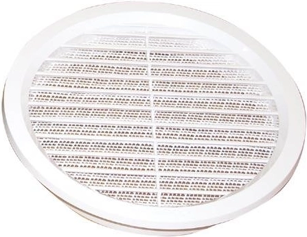 Grille d’aération avec moustiquaire, diamètre 125 mm, blanc